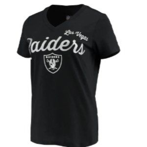 NWT Las Vegas Raiders G-III 4Her Women's Post Season V-Neck T-Shirt - 2XL